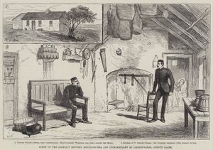 Scène du conflit entre les Moonlighters et la police à Lisdoonvarna, comté de Clare - Walter Paget